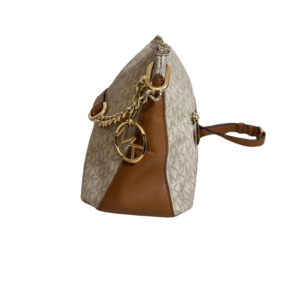 Michael Kors Vanilla Lillie Large Messenger Handbag | Pre Loved |