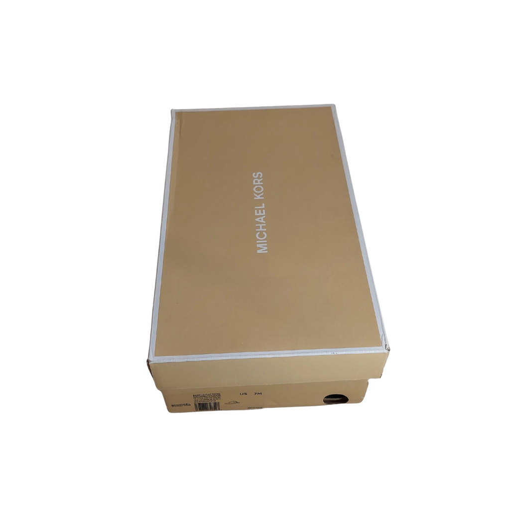 Michael Kors Brown Leather 'Daniella Empire' Logo Sandals | Gently Used |