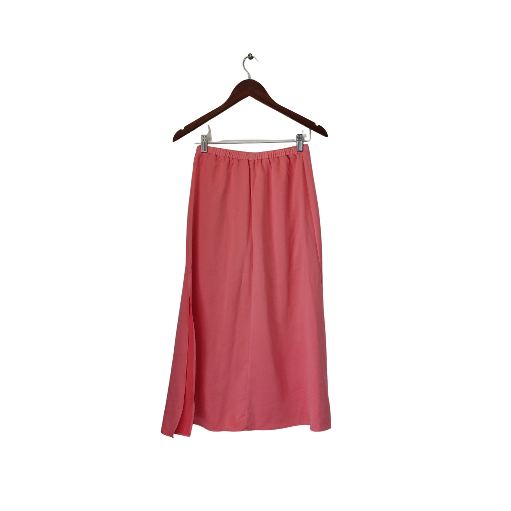 Stradivarius Pink Satin Knee-length Skirt | Pre Loved |