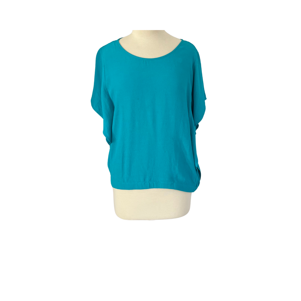 Banana Republic Teal Round-neck Top | Pre Loved |