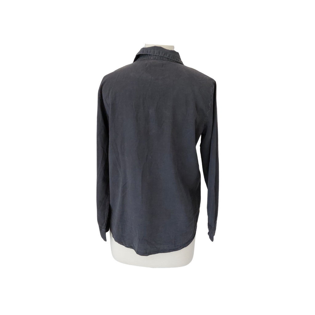 ZARA Grey Soft Denim Collared Shirt | Brand New |