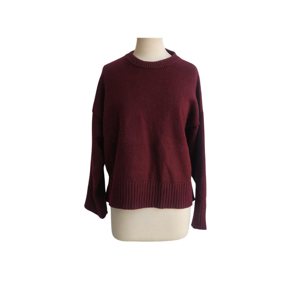 Bershka Burgundy Sweater | Gently Used |