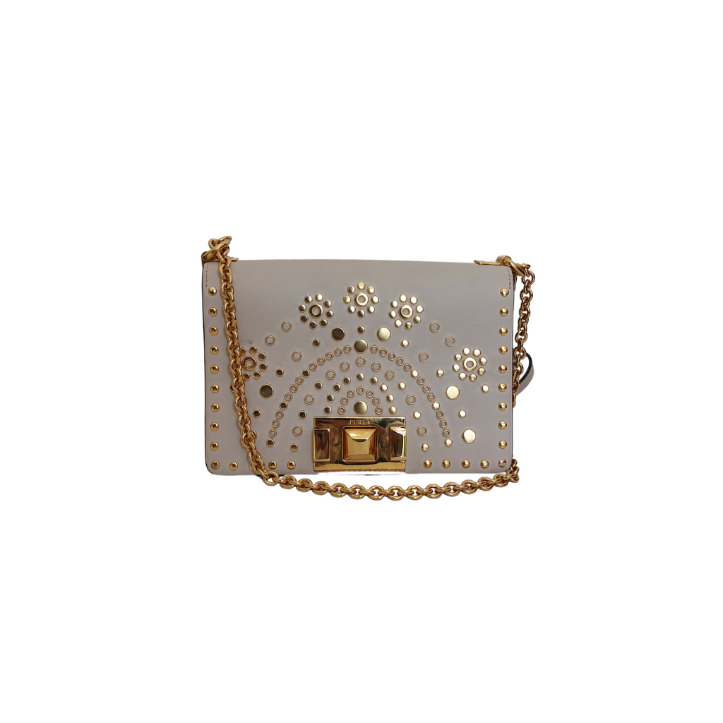 Furla Mimi Studded Crossbody Bag | Pre Loved |