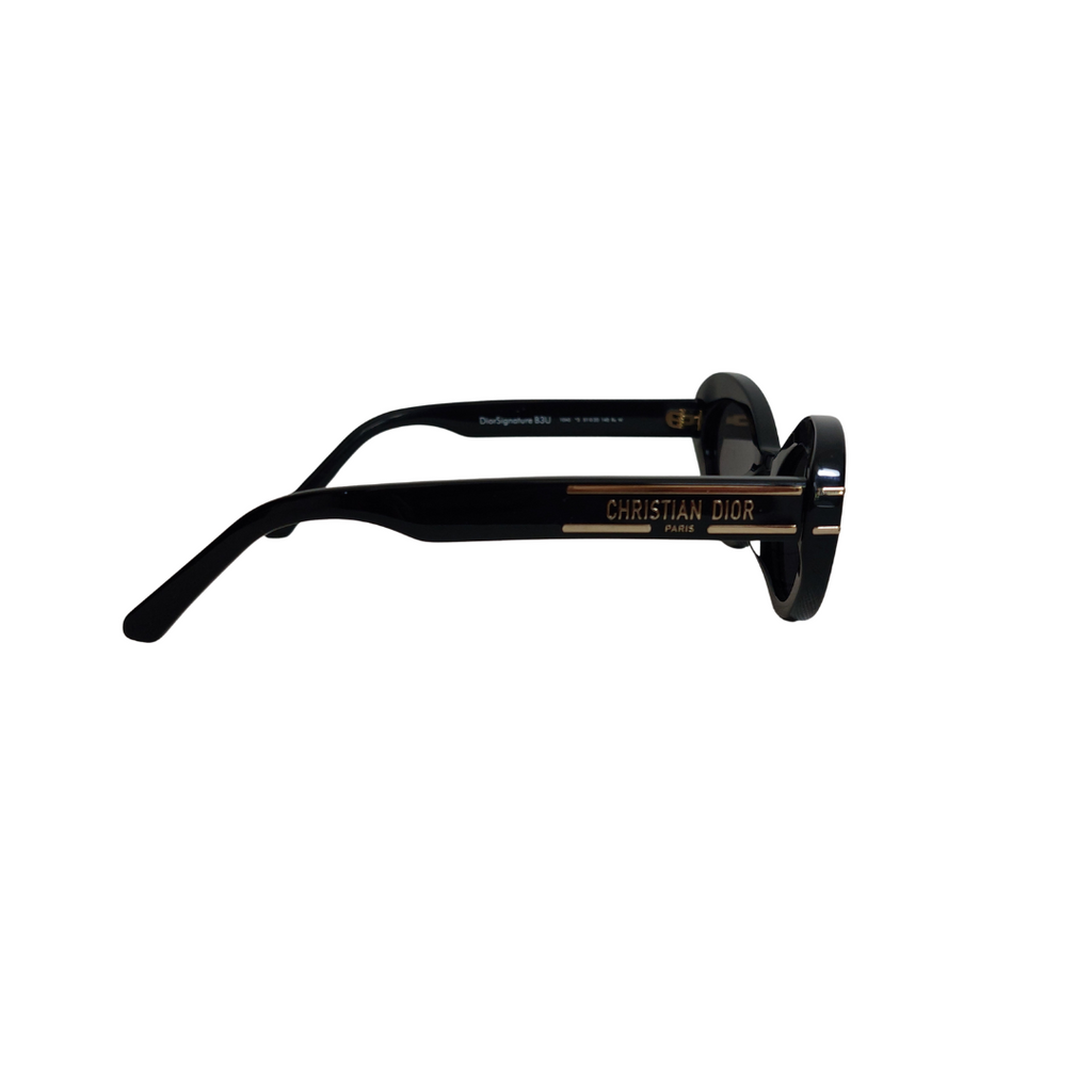 Christian Dior Signature B3U Black Retro Sunglasses | Gently Used |