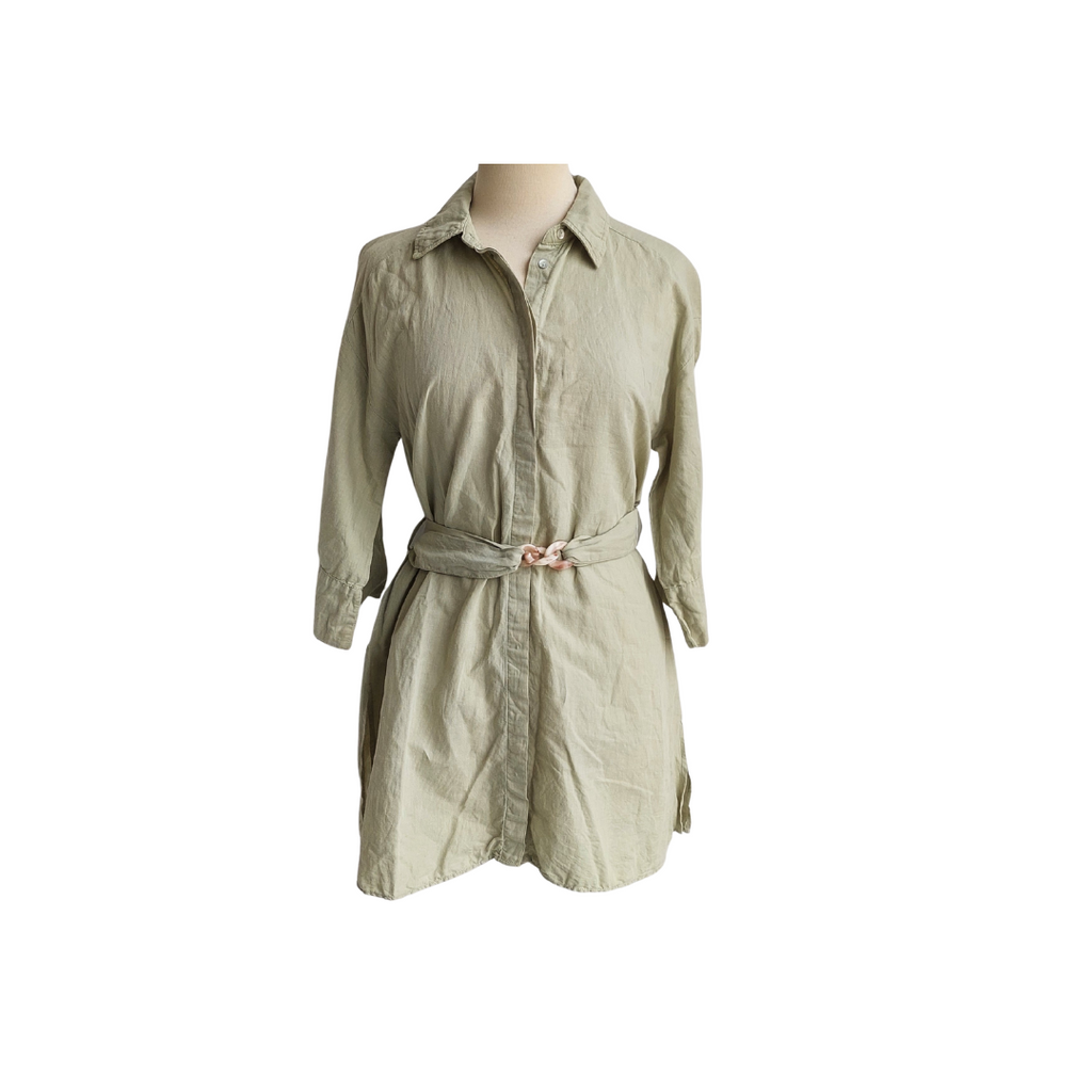 ZARA Mint Green Belted Tunic | Gently Used |