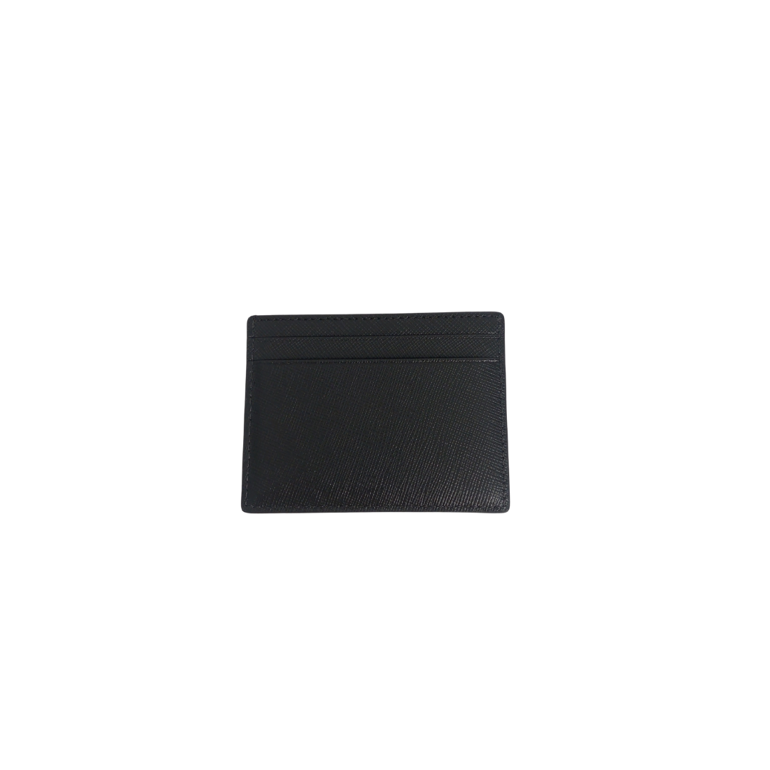 Kate Spade Black Small Slim Pebble Leather Card Holder | Brand New |