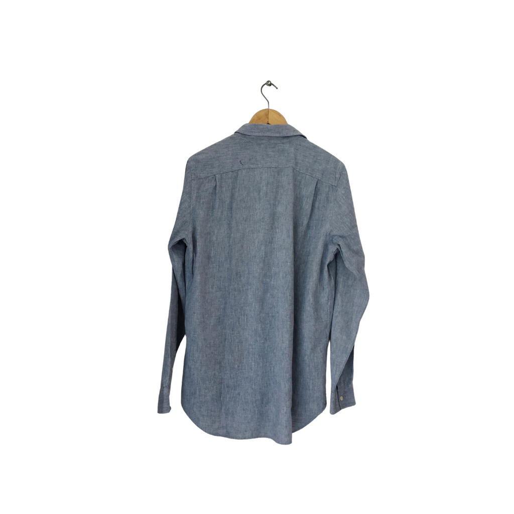 ZARA Grey Faded Collared Men's Shirt | Pre Loved |