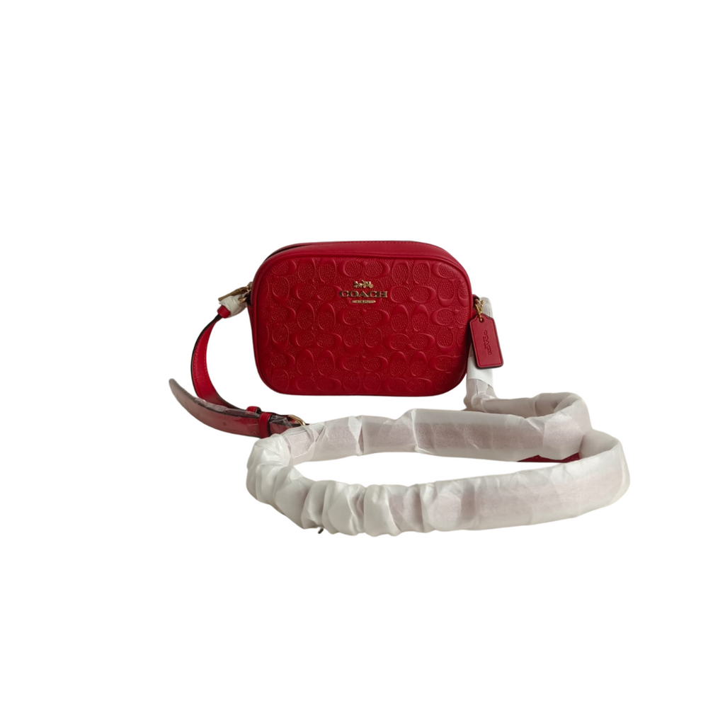 Coach Red Signature Mini Jamie Camera Bag | Like New |