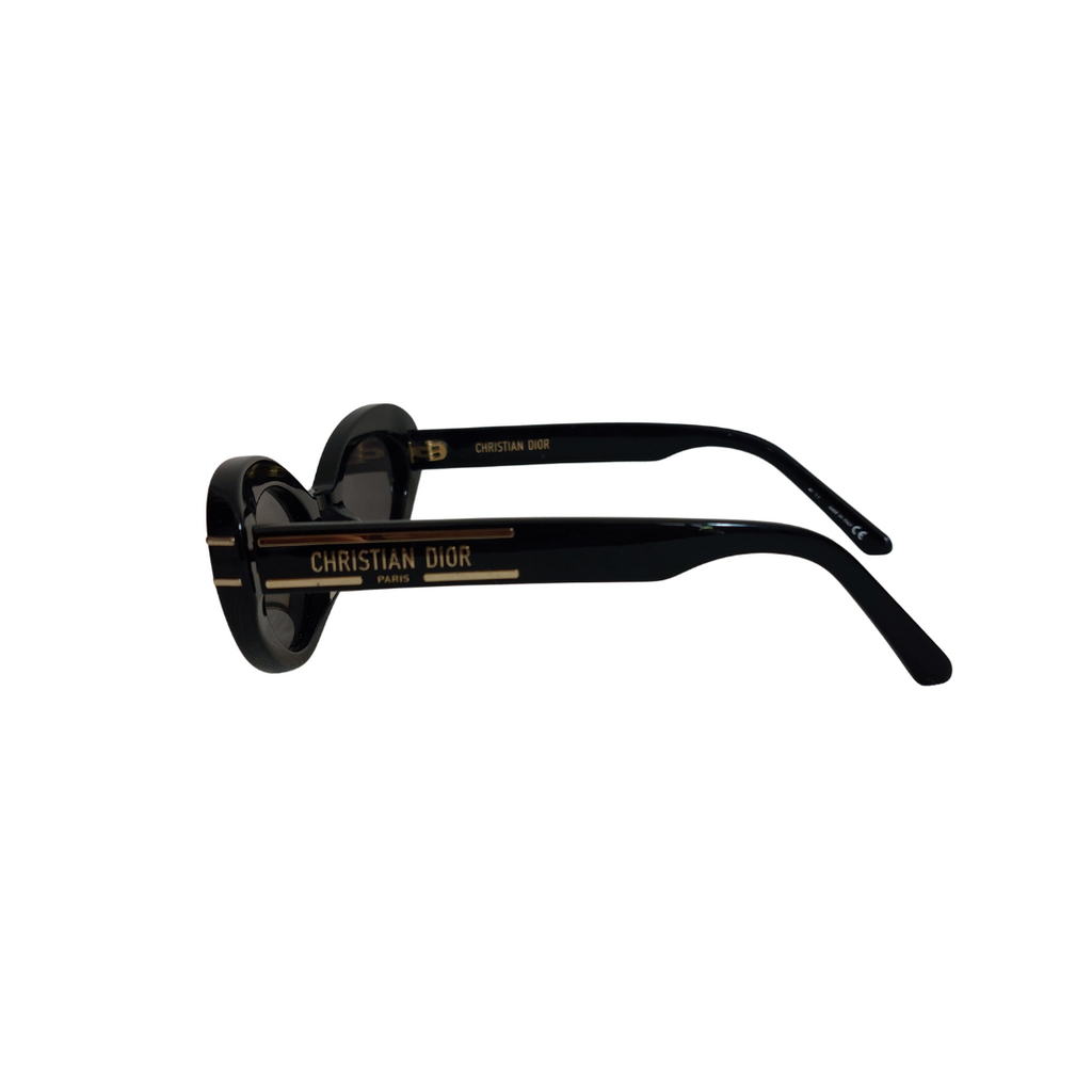Christian Dior Signature B3U Black Retro Sunglasses | Gently Used |