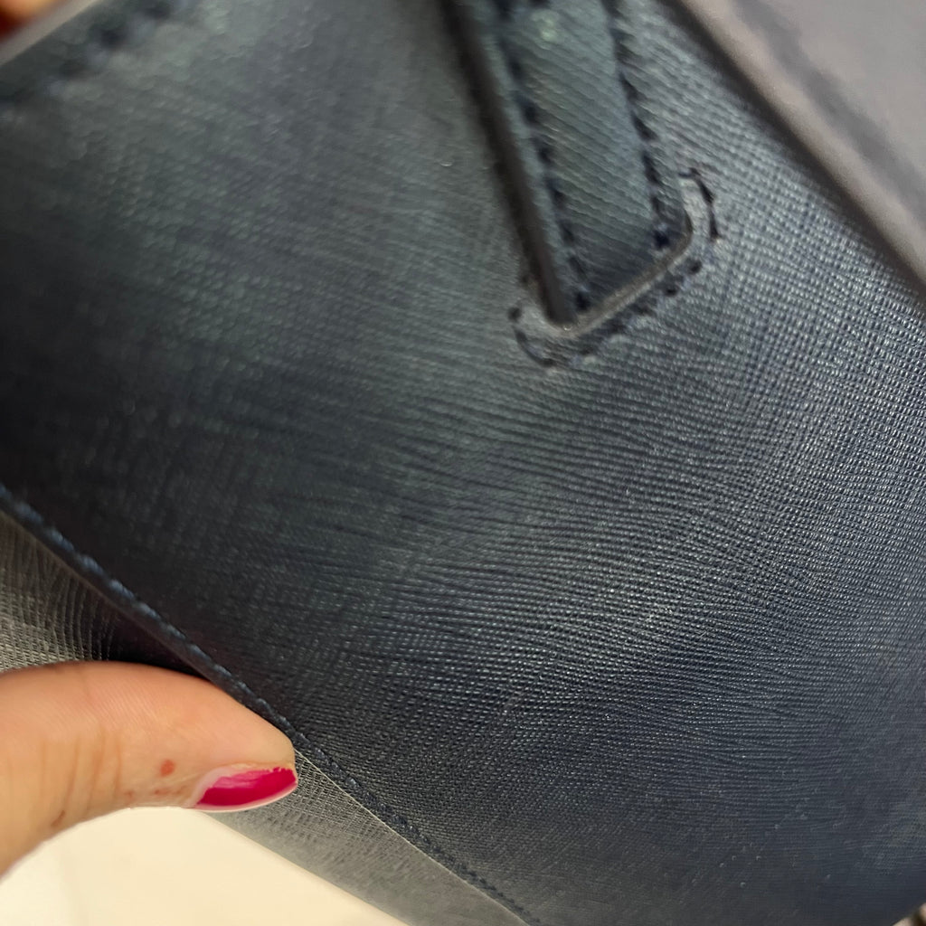 Tory Burch Navy Emerson Buckle Tote Bag | Gently Used |