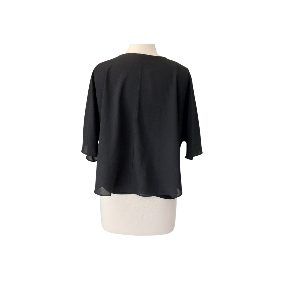 Adolfo Dominguez Black layered Top | Pre Loved |