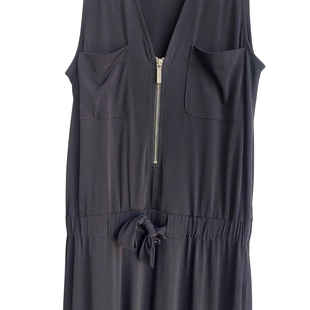 Michael Kors Black Front Zip Jumpsuit | Gently Used |