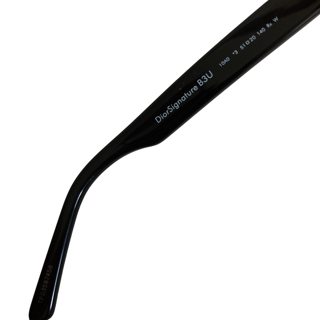 Christian Dior Signature B3U Black Retro Sunglasses | Gently Used |