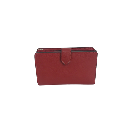 Kate Spade Red Staci Medium Compact Bifold Wallet | Pre Loved |