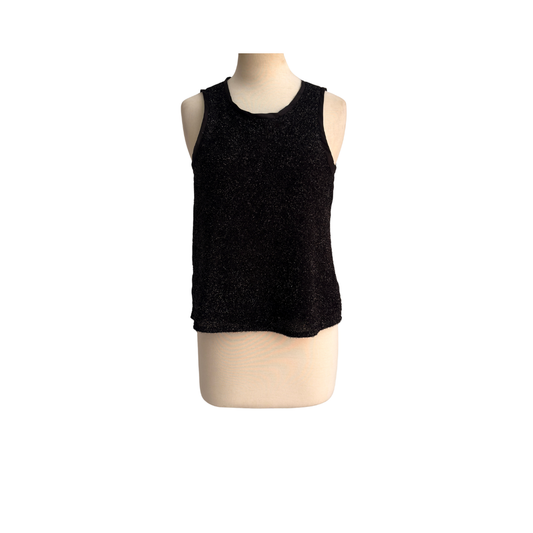 Mango Black Shimmer Top | Gently Used |