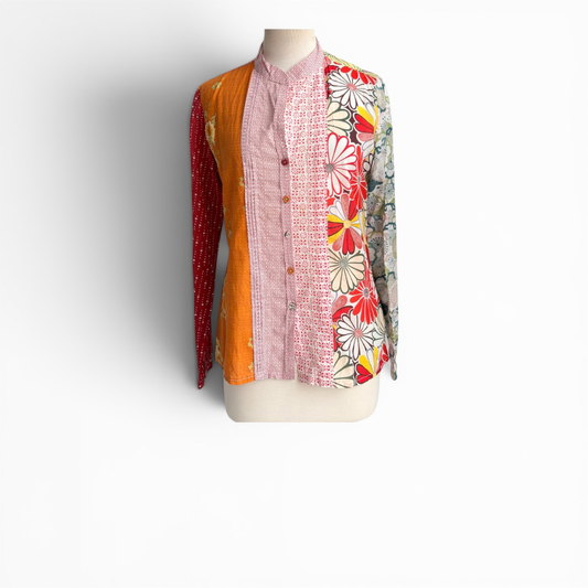 Desigual Floral Print Button Down Shirt | Pre Loved |