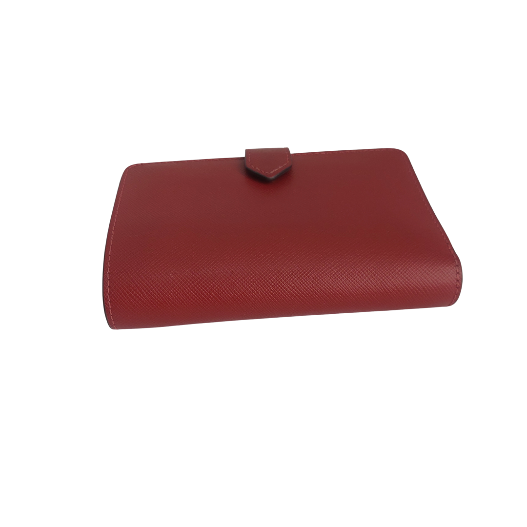 Kate Spade Red Staci Medium Compact Bifold Wallet | Pre Loved |