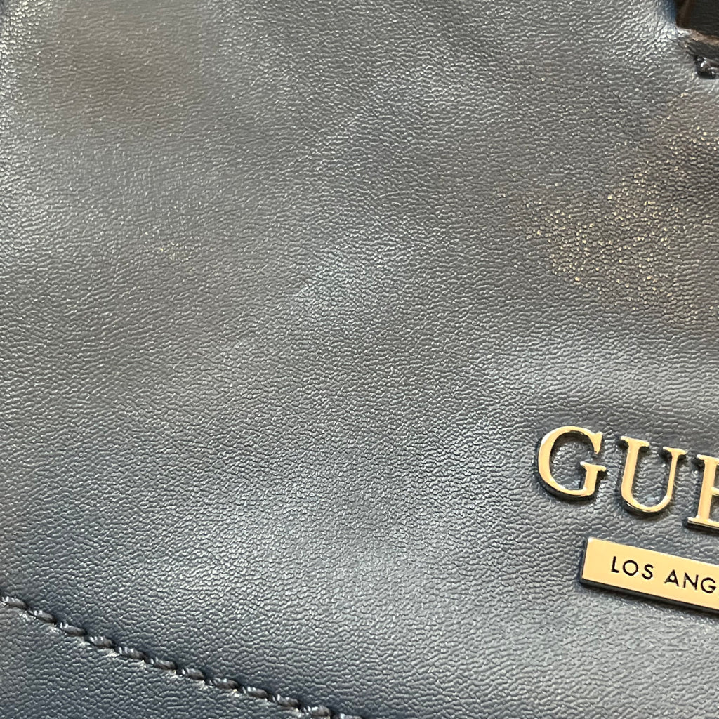 GUESS Navy Blue Stillwater Top Zip Shoulder Bag | Brand New |