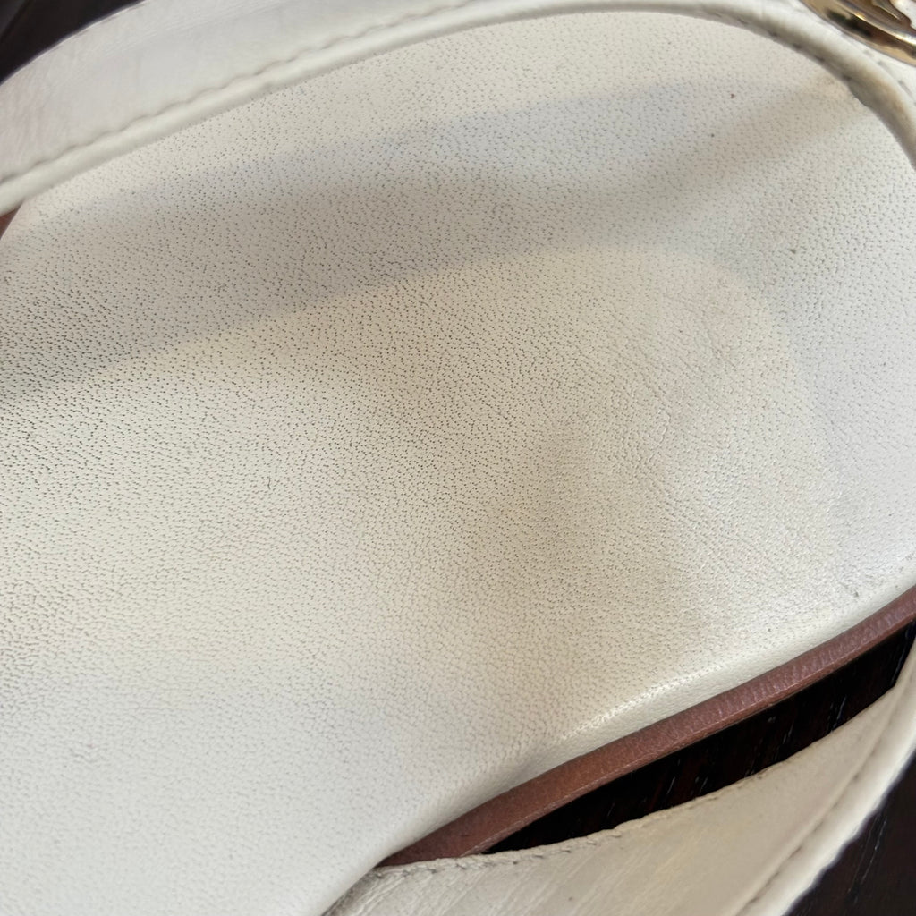 Tory Burch Ivory Leather Benton Thong Sandals | Pre Loved |