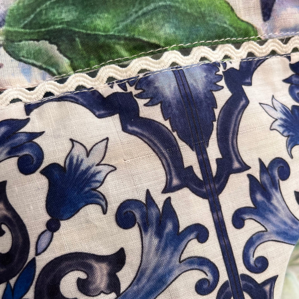 Huma Dil Nawaz Blue & Green Floral Printed 3 Piece Outfit | Gently Used |