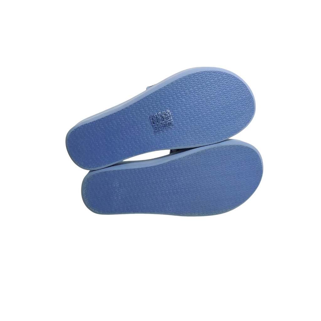 Michael Kors Light Blue Logo Platform Slides | Gently Used |