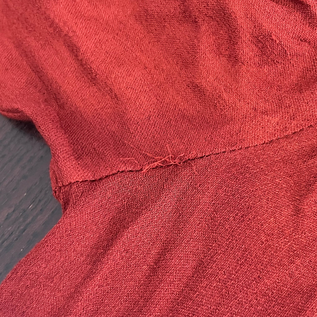 H&M Rust Button Down Top | Pre Loved |