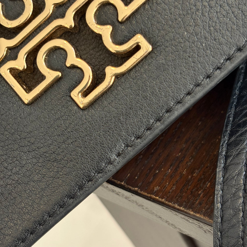 Tory Burch Black Leather Britten Combo Crossbody Bag | Pre Loved |