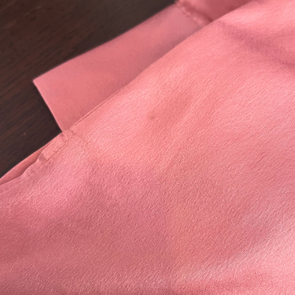 Mango Pink Satin Collared Top | Pre Loved |