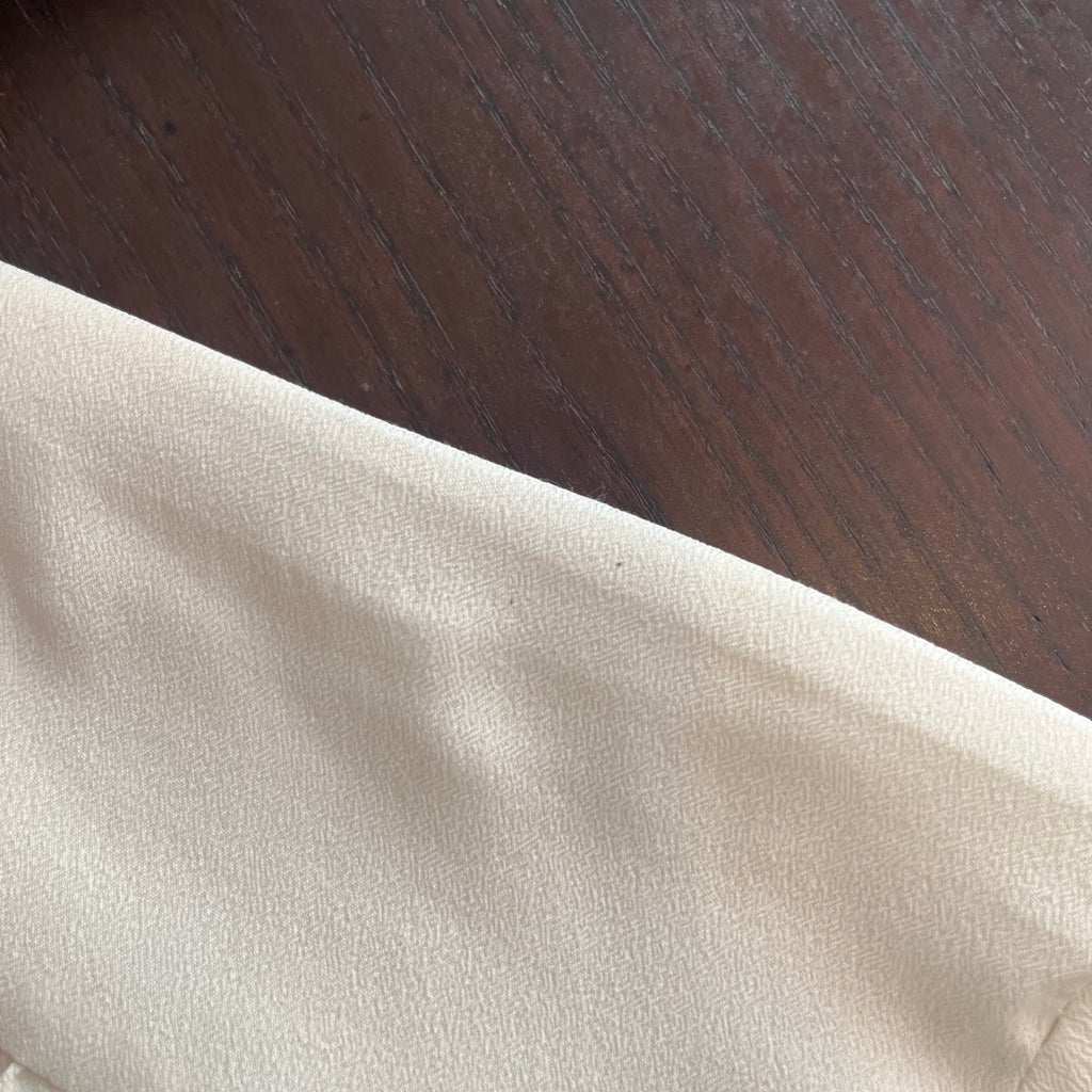 H&M Off-White High-collar Button-down Shirt | Pre Loved |