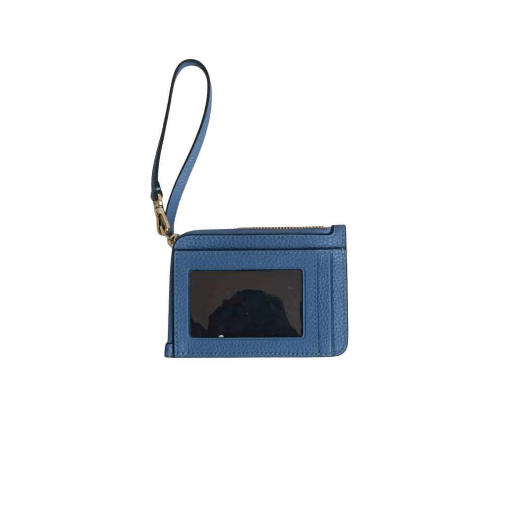 Kate Spade Blue Leila Pebbled Leather wristlet | Gently Used |