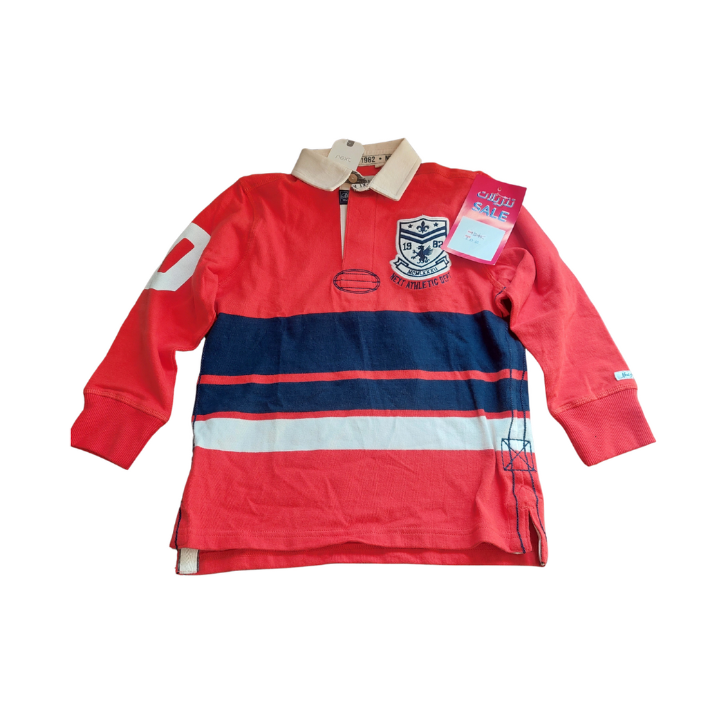 NEXT Orange Rugby Shirt (7 years) | Brand New |