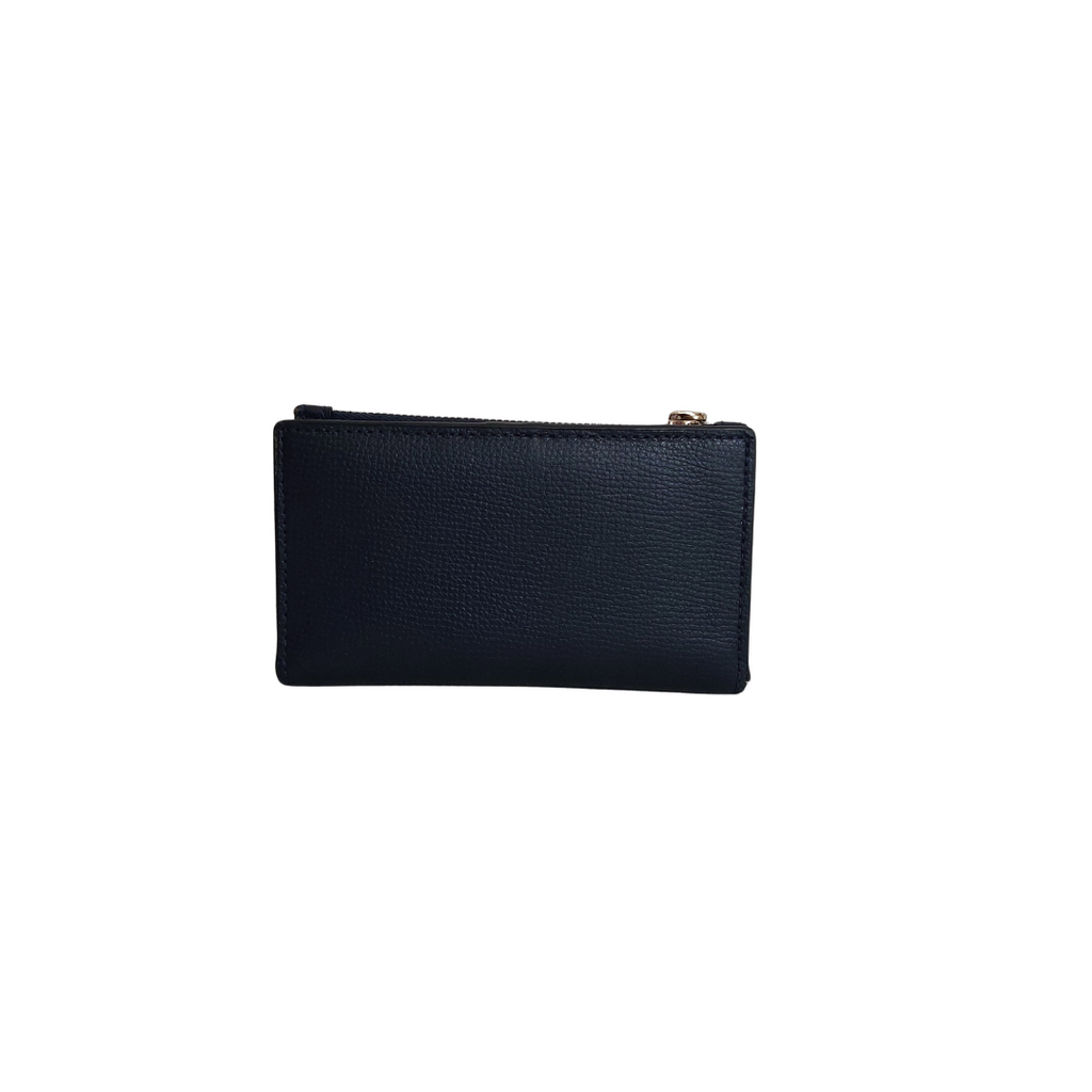 Kate Spade Navy Leather Small Slim Bifold Wallet | Pre Loved |