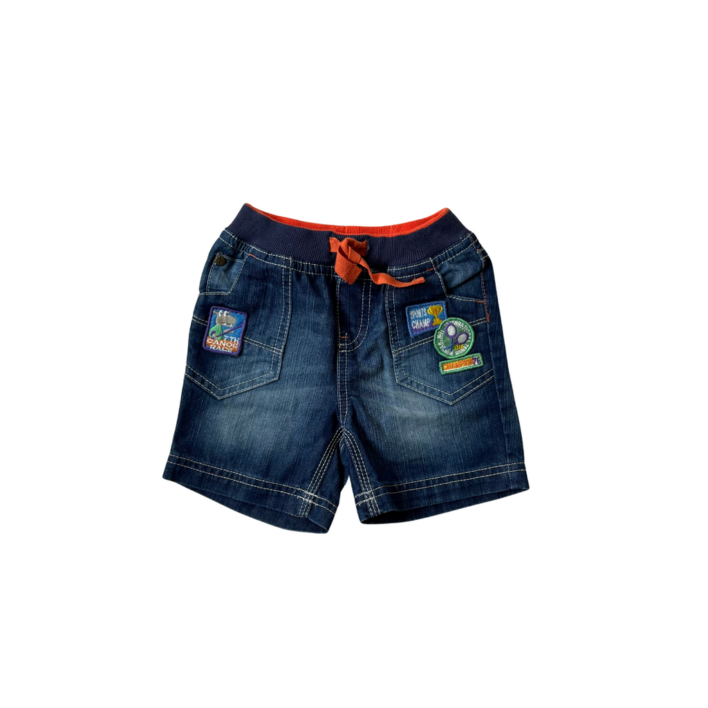 Mothercare Blue Denim Shorts (9 -12 months) | Brand New |