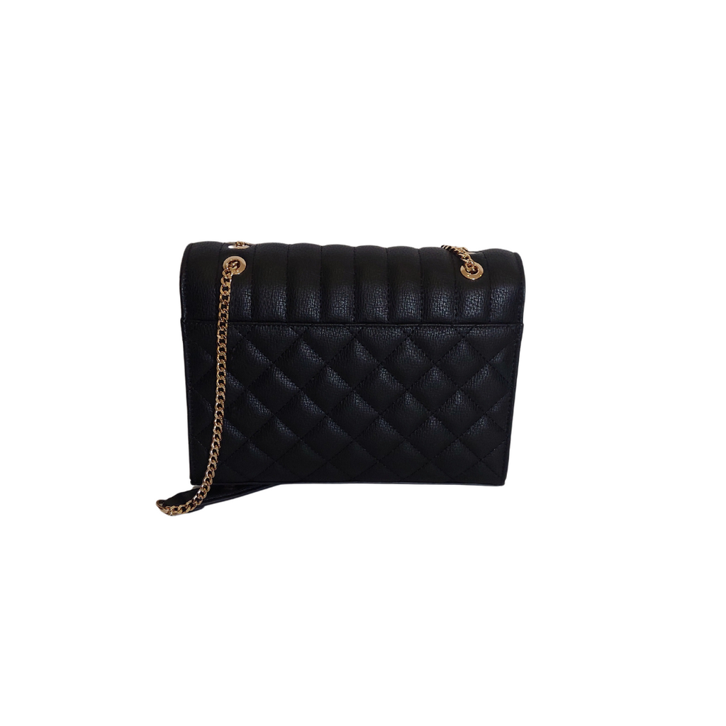 Dune Black Dellsie Quilted Slim Convertible Clutch Bag | Brand New |