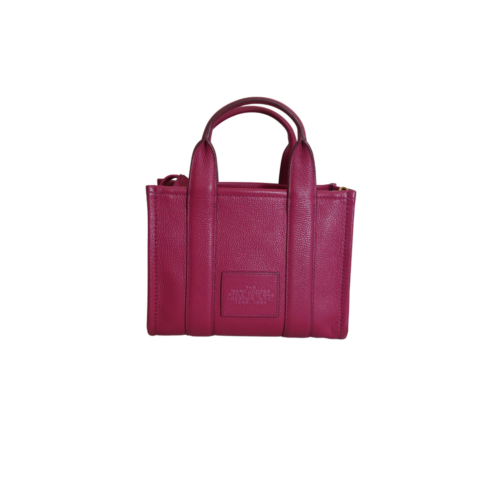 Marc Jacobs Hot Pink The Leather Small Tote Bag | Pre Loved |