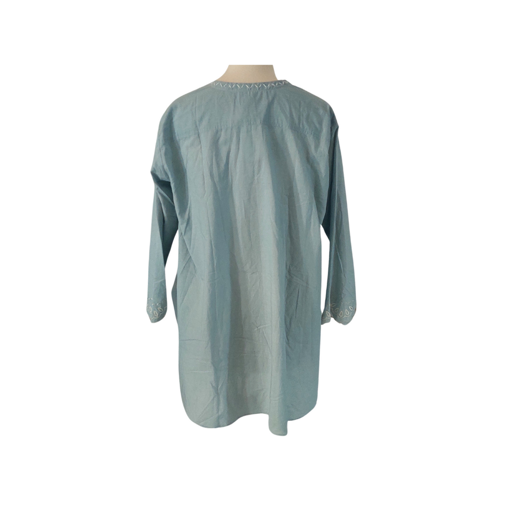 Misha Lakhani Light Blue Embroidered 'Alber' Top | Brand New |