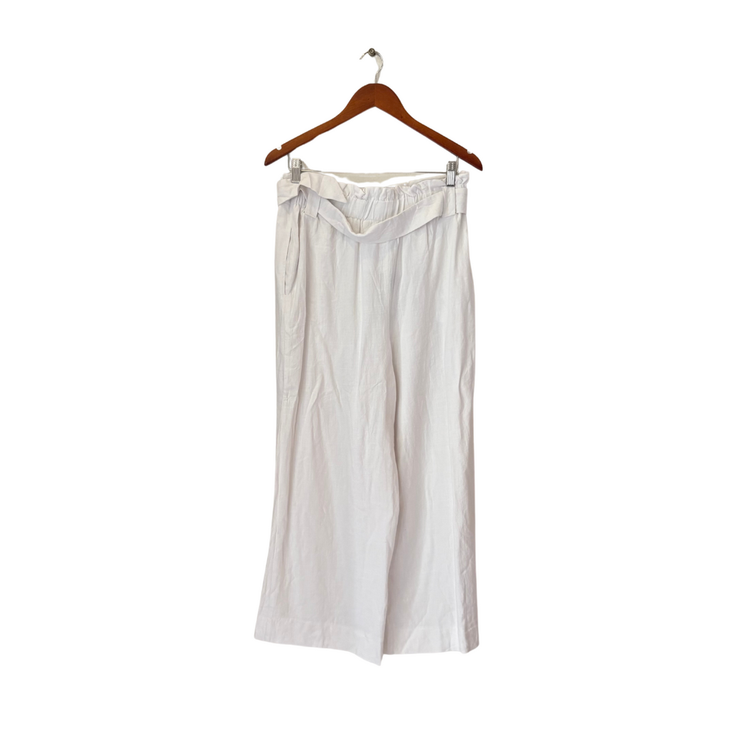 New Look White Linen Mix Wide Leg Pants | Brand New |