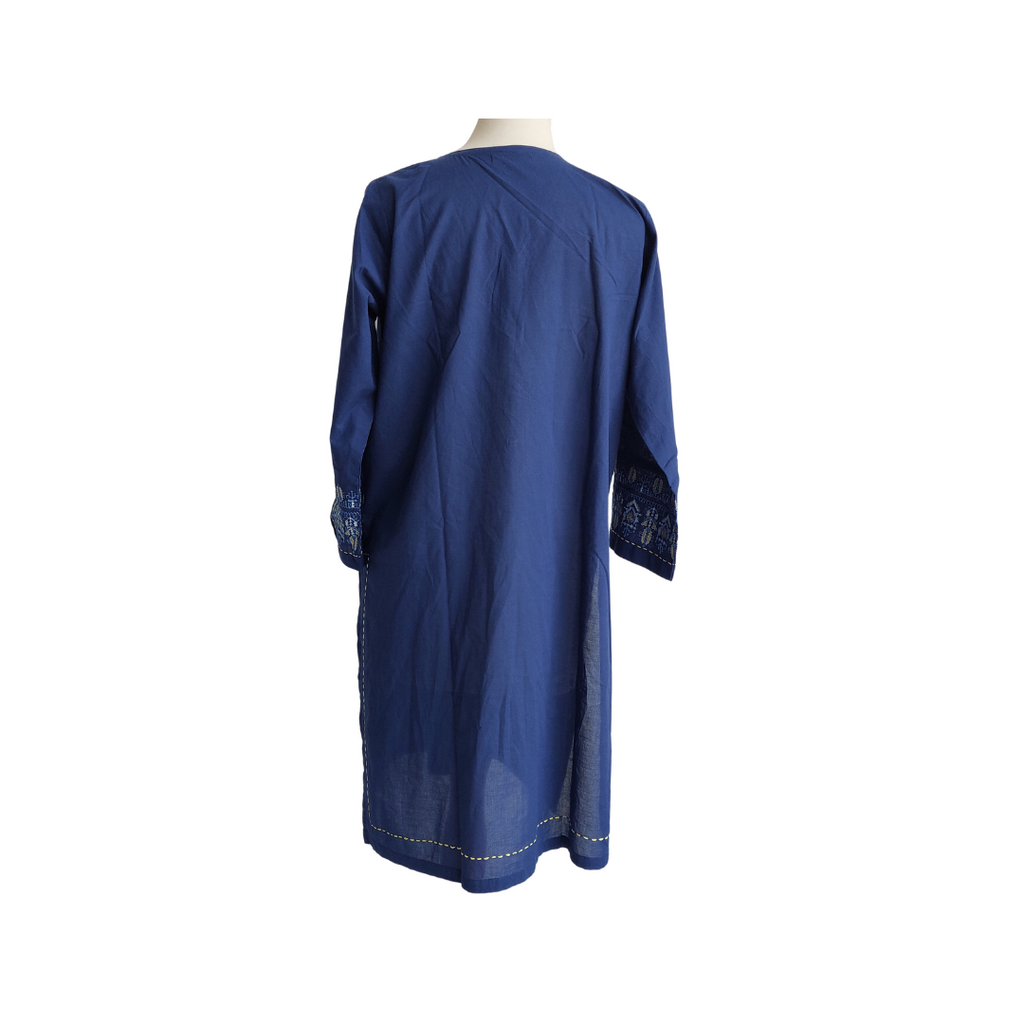 Mishkaa Blue Embroidered Kurta | Pre Loved |