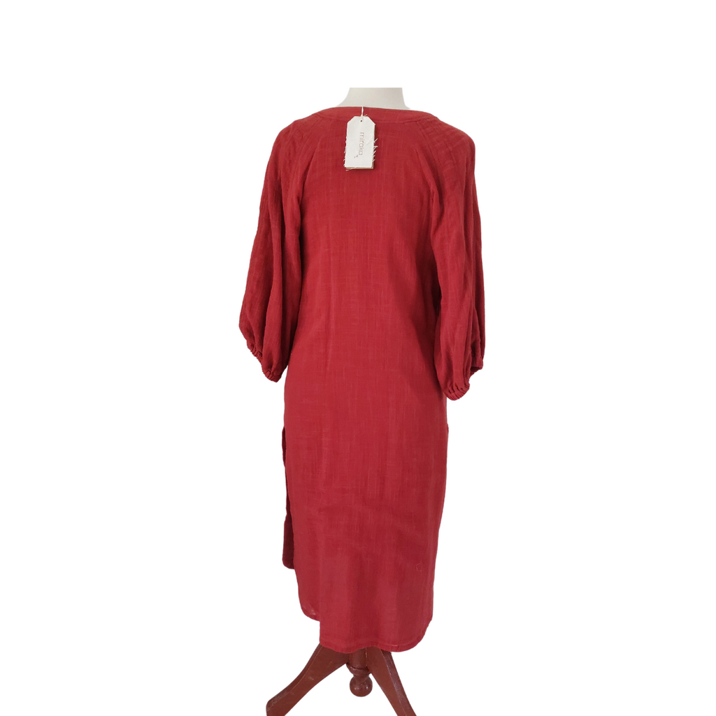 Miraka Orange 'Natalia' Long Kurta | Brand New |