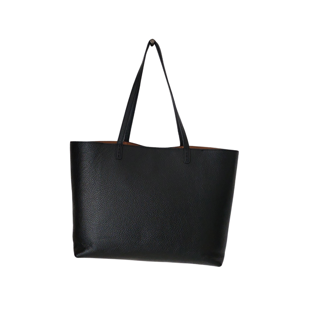 Tory Burch Black Pebbled Leather 'McGraw' Tote Bag | Pre Loved |