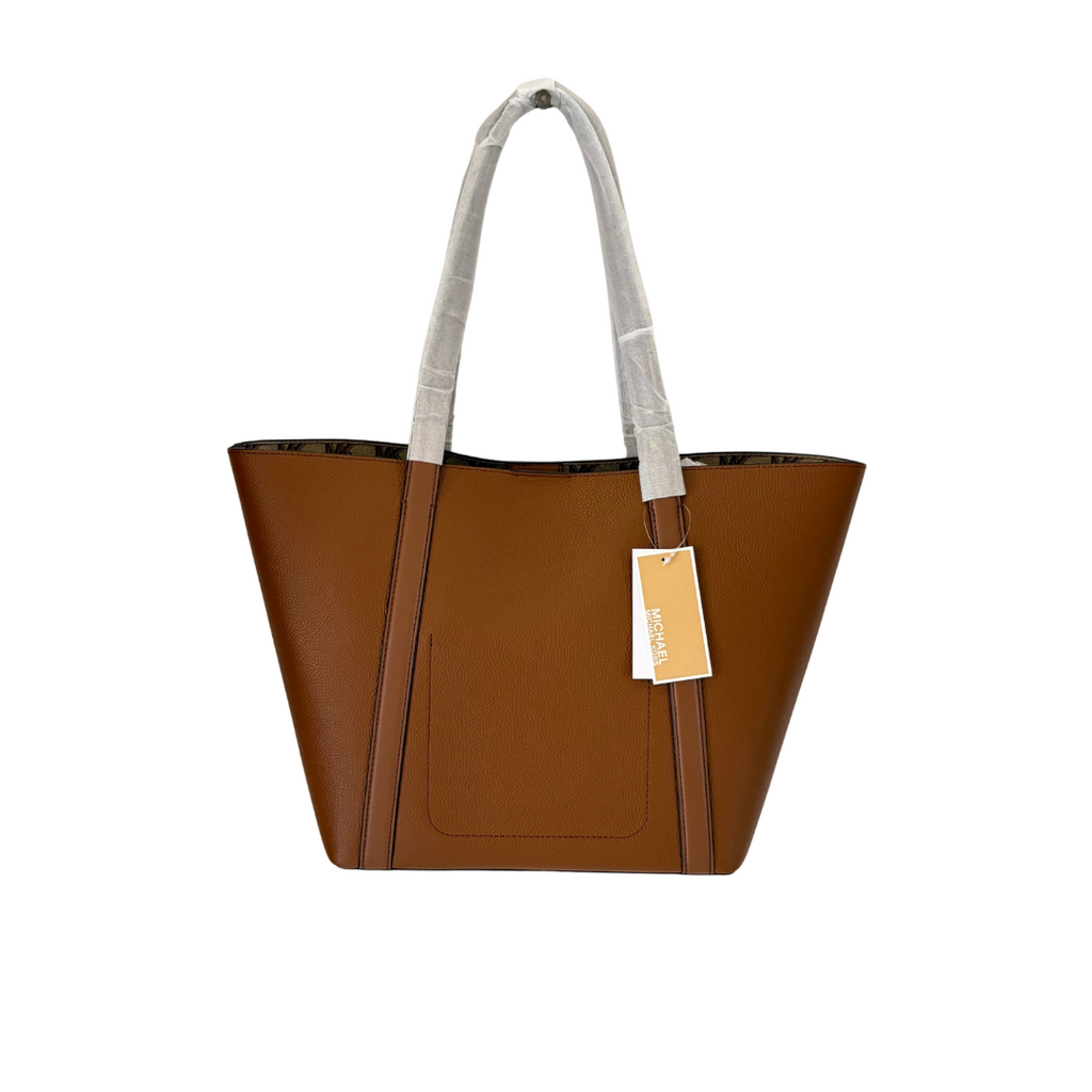 Michael Kors Hadleigh Large Leather Double Handle Tote Bag | Brand New |