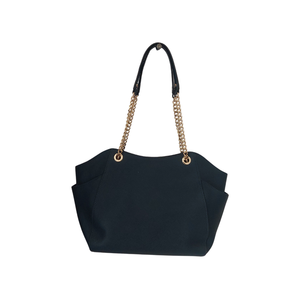 Michael Kors Navy Leather Chain Shoulder Bag | Pre Loved |