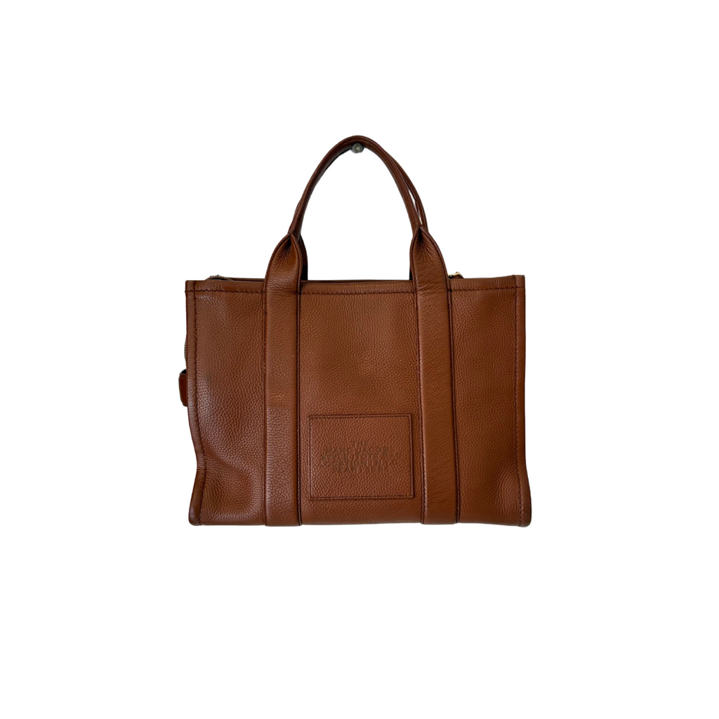 Marc Jacobs Tan Medium Leather Tote Bag | Pre Loved |