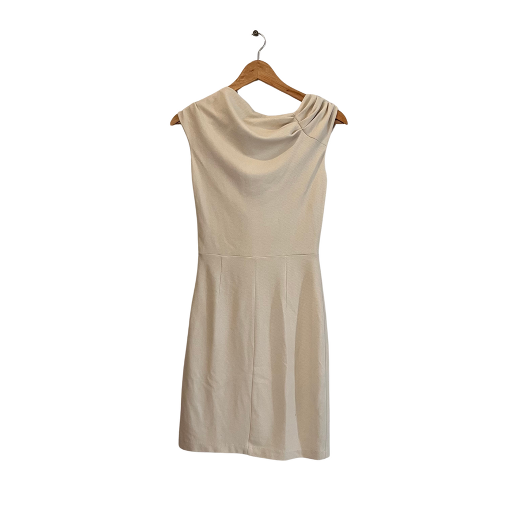 Mango Cream Cap-slevees Midi Dress | Gently Used |