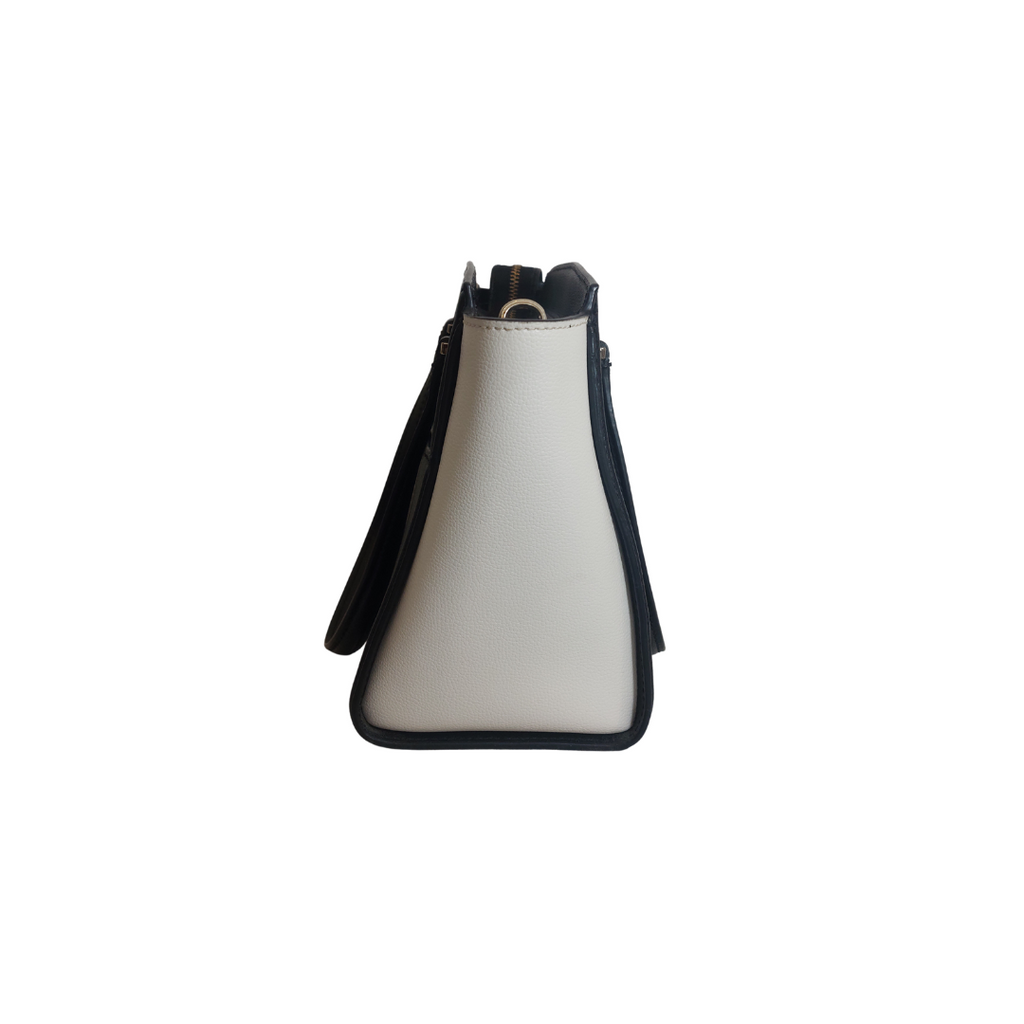 Kate Spade Black & White Patterson Drive Small Geraldine Satchel Bag | Gently Used |