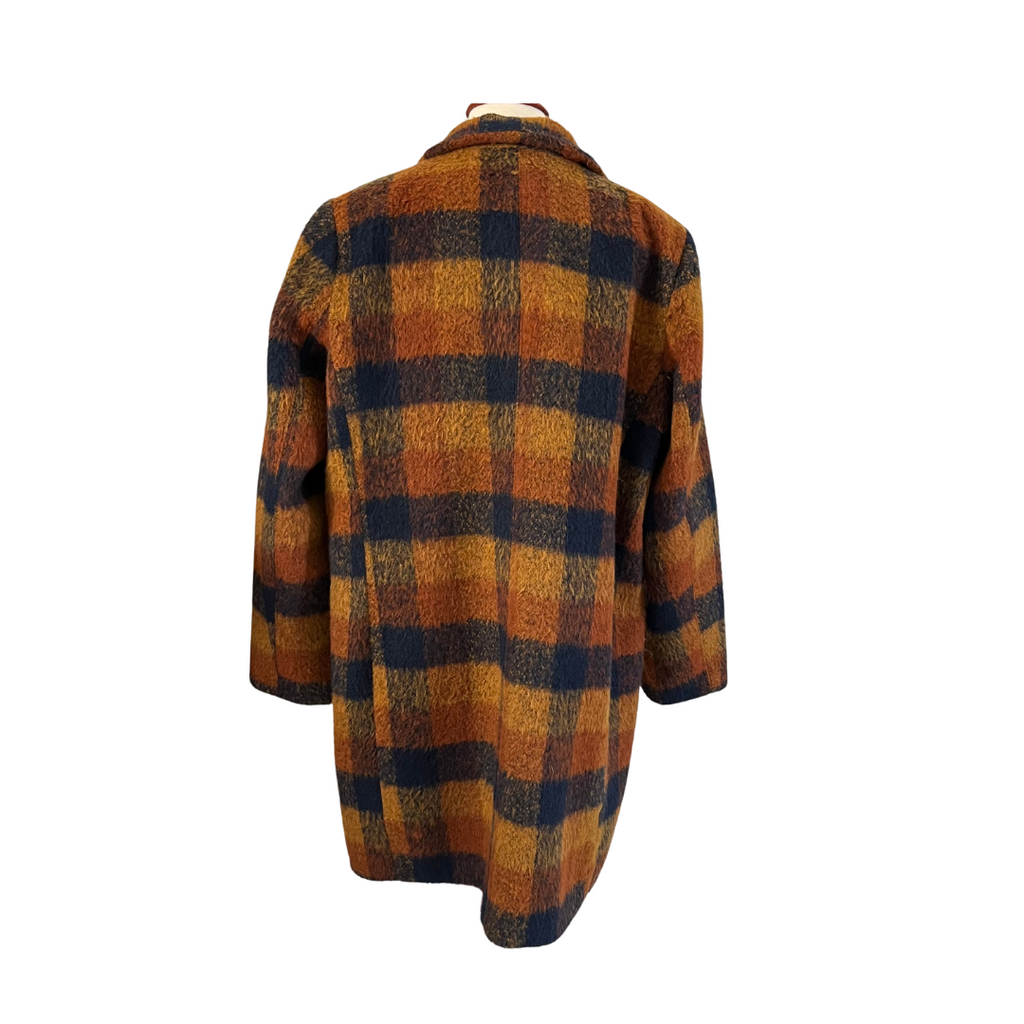 Old Navy Multicoloured Checked Winter Coat | Gently Used |
