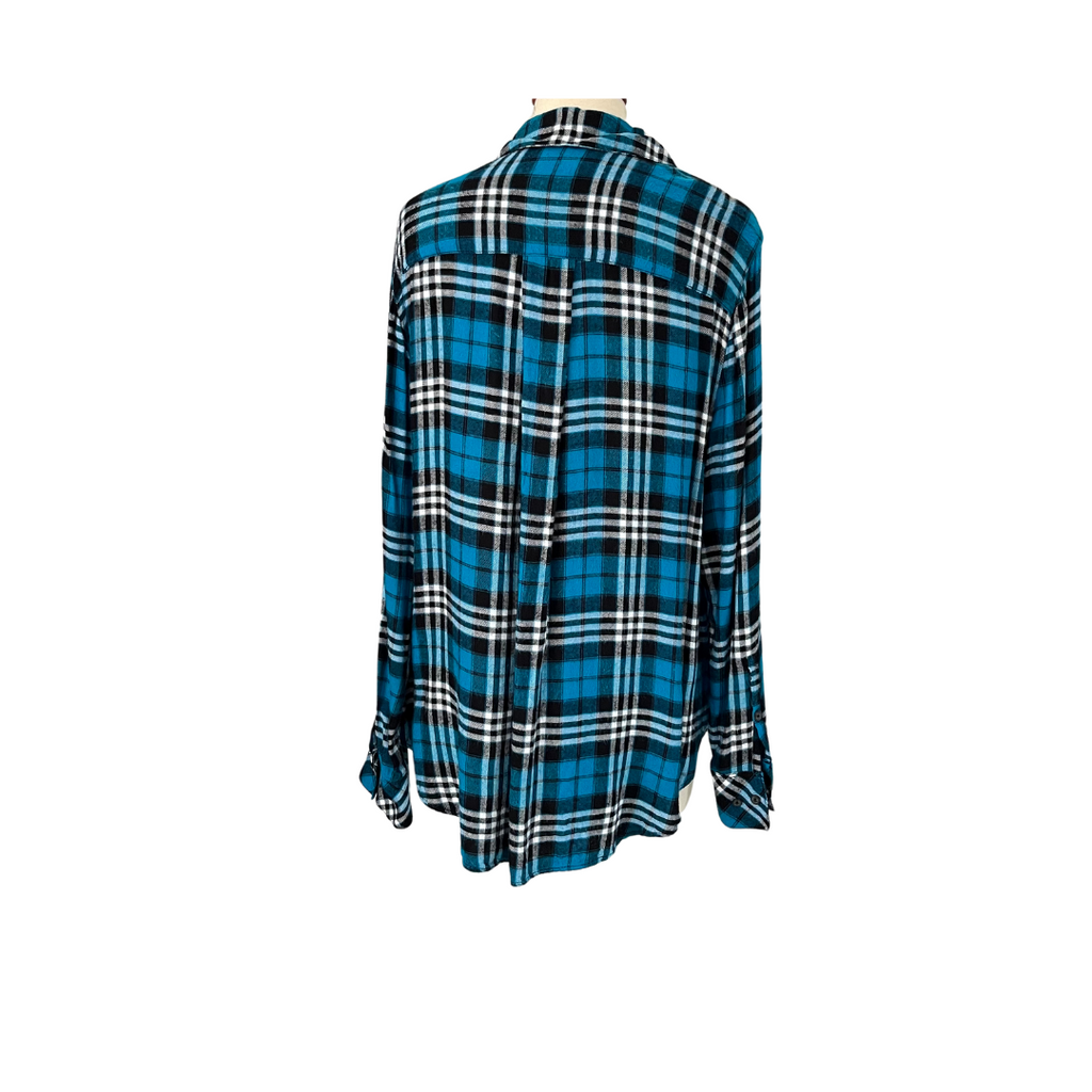 Lane Bryant Blue Flannel Shirt | Pre Loved |