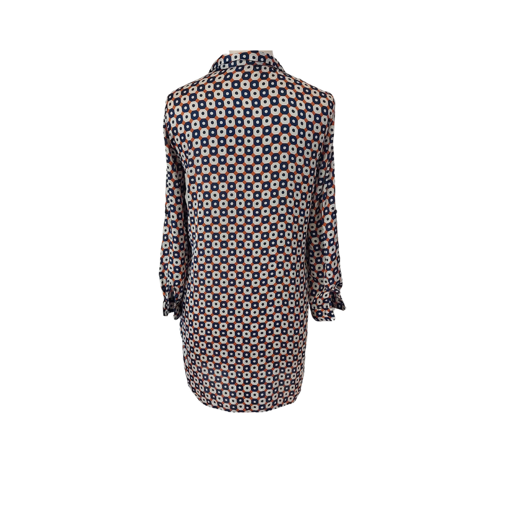 Zara Multi Colour Satin Printed Tunic | Gently Used |