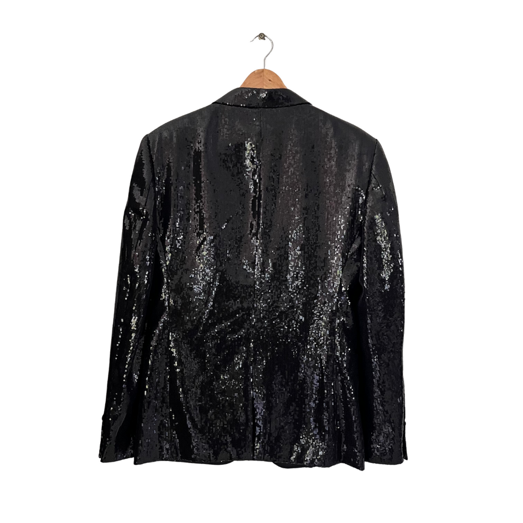Zara Men's Black Sequin Blazer | Brand New |