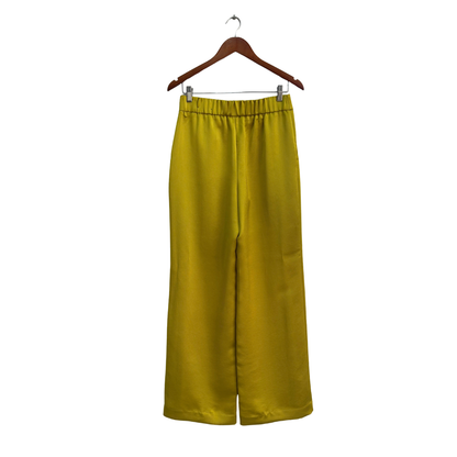 Express Green Satin Wide Leg Pants | Gently Used |